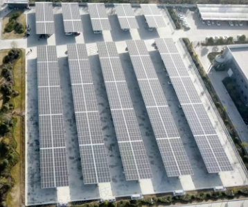 Henan Haobang Industrial Park, China – 1.4MW PV Carport